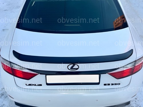 Спойлер лип Lexus ES 2012-2017 ABS пластик, цвет черный