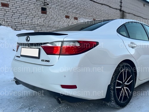 Спойлер лип Lexus ES 2012-2017 ABS пластик, цвет черный