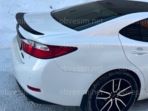 Спойлер лип Lexus ES 2012-2017 ABS пластик, цвет черный