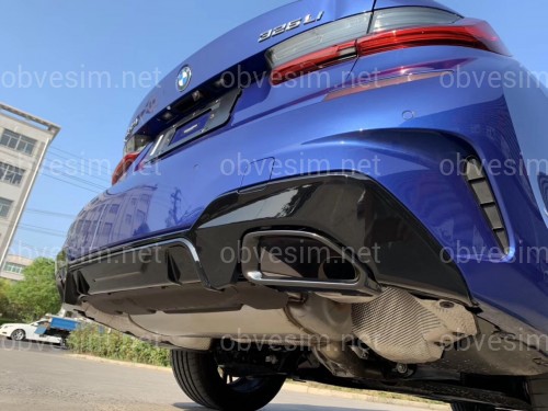 Диффузор накладка заднего бампера M-Performance 340i BMW 3 series G20 2018-2022