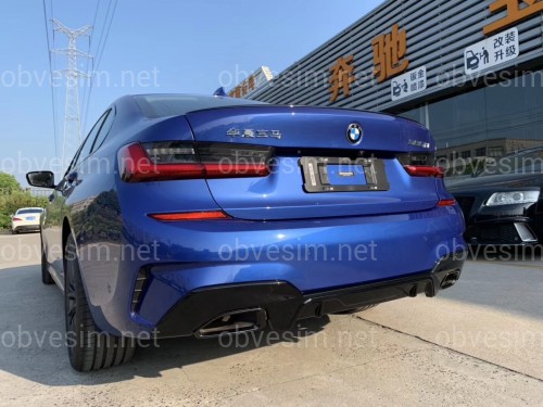 Диффузор накладка заднего бампера M-Performance 340i BMW 3 series G20 2018-2022