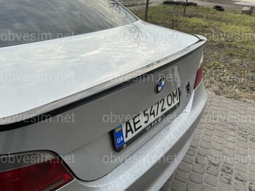 Спойлер лип багажника BMW series 5 E60 2004-2009 ABS пластик, цвет черный глянец