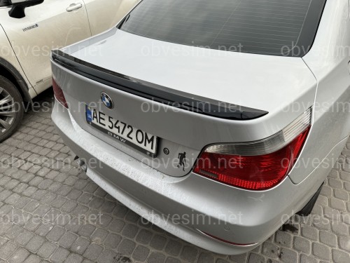 Спойлер лип багажника M5 стиль BMW series 5 E60 2004-2009 ABS пластик, цвет черный глянец