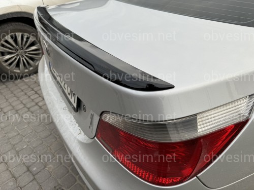 Спойлер лип багажника M5 стиль BMW series 5 E60 2004-2009 ABS пластик, цвет черный глянец