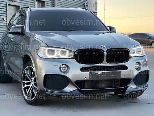 Юбка переднего бампера M-Perfomance для BMW X5 F15 2013-2018 ЧЕРНЫЙ ГЛЯНЕЦ