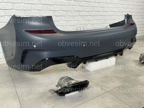 Комплект обвеса M 340i BMW 3 series G20 2018-2022 (передний / задний бампер, ноздри, трубы, пороги)