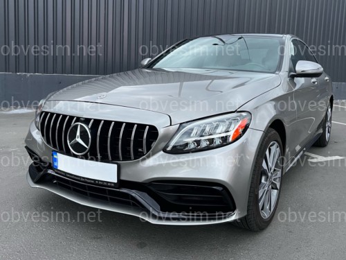 Комплект обвеса стиль AMG C63 рестайлинг 2019+ для Mercedes C Class W205 2014-2021