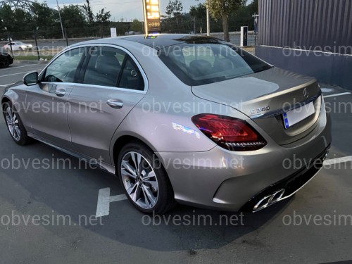 Комплект обвеса стиль AMG C63 рестайлинг 2019+ для Mercedes C Class W205 2014-2021