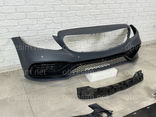 Бампер в сборе стиль AMG C63 Mercedes C-class W205 2014-2018