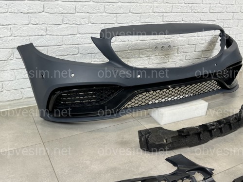 Бампер в сборе стиль AMG C63 Mercedes C-class W205 2014-2018