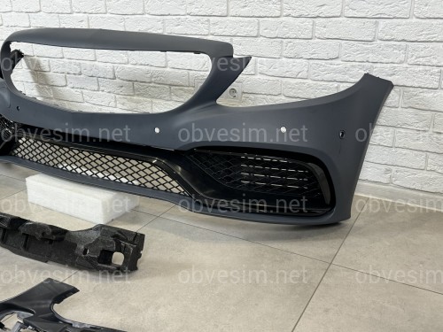 Бампер в сборе стиль AMG C63 Mercedes C-class W205 2014-2018