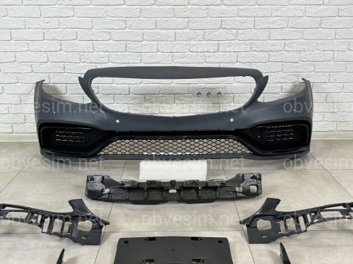 Бампер в сборе стиль AMG C63 Mercedes C-class W205 2014-2018