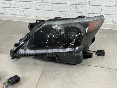 LED фары BLACK  Lexus LX 570 2012-2015 2шт.