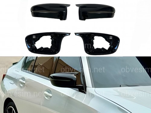 Корпуса зеркал M LOOK BMW G11 G12 G14 G15 G16 G20 G21 G22 G23 G26 G30 G31 G32 черный глянец
