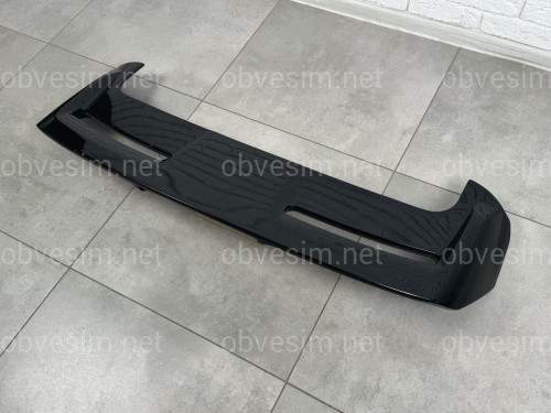 Спойлер козырек Ford Focus 3 хетчбек 2011-2017, черный глянец