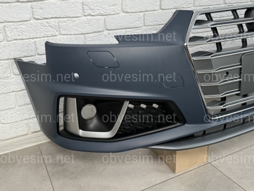 Передний бампер в сборе S-Line 2018- для Audi A4 B9 2015-2019