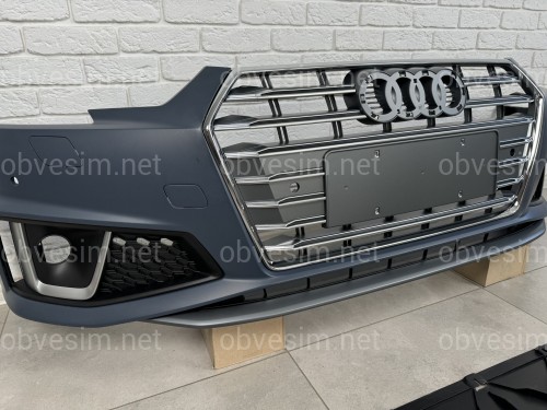 Передний бампер в сборе S-Line 2018- для Audi A4 B9 2015-2019