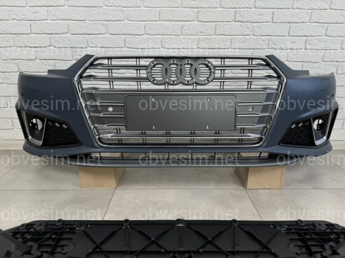 Передний бампер в сборе S-Line 2018- для Audi A4 B9 2015-2019