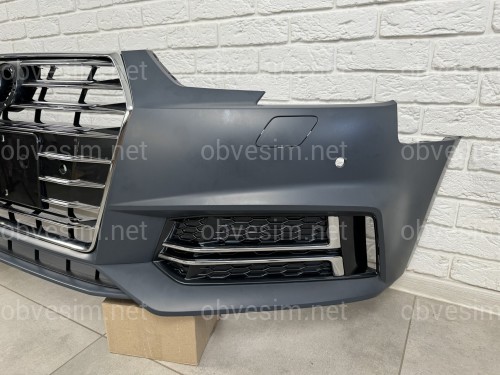 Бампер передний в сборе S-Line для Audi A4 B9 2015-2019