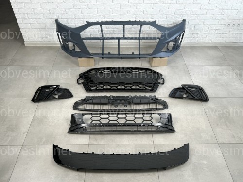 Бампер передний в сборе S-Line для Audi A4 B9 2020-