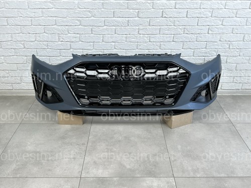 Бампер передний в сборе S-Line для Audi A4 B9 2020-