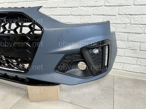 Бампер передний в сборе S-Line для Audi A4 B9 2020-