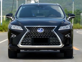 Решётка радиатора Lexus RX 2015-2019 в стиле рестайлинг 2020 цвет графит
