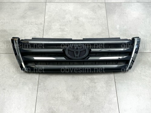 Решетка радиатора LX Mode Toyota Land Cruiser Prado 150 2013-2017 ABS пластик в черном матовом цвете