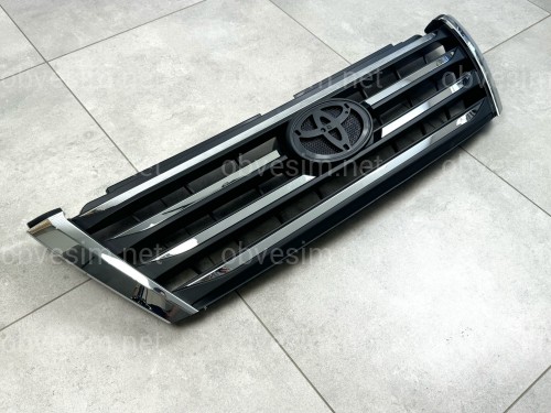 Решетка радиатора LX Mode Toyota Land Cruiser Prado 150 2013-2017 ABS пластик в черном матовом цвете