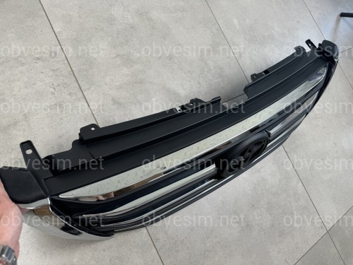 Решетка радиатора LX Mode Toyota Land Cruiser Prado 150 2013-2017 ABS пластик в черном матовом цвете