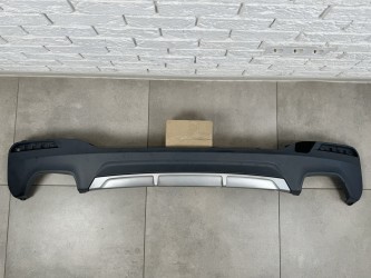 Диффузор накладка заднего бампера M-Performance LCI для BMW 5 series G30 2017-, под покраску без катафотов
