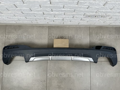 Диффузор накладка заднего бампера M-Performance LCI для BMW 5 series G30 2017-, под покраску без катафотов