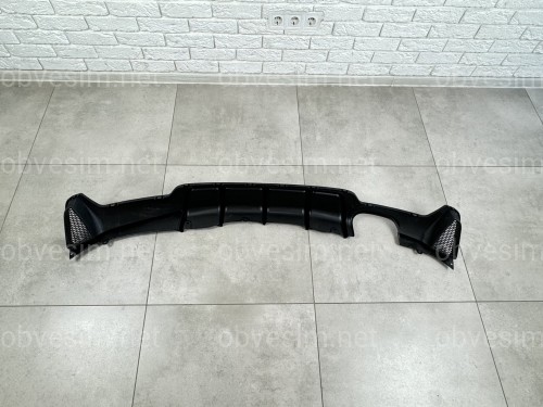 Диффузор накладка заднего бампера M-Performance для BMW 4 series F32 / F33 / F36 2013-2020 ПОД ПОКРАСКУ