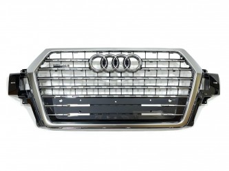 Решетка радиатора Audi Q7 4M 2015-2019 темно-серая с серым 4M0 853 651 Q RN4