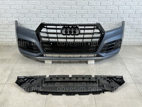 Бампер передний в сборе S-Line BLACK Audi Q5 2017-2020