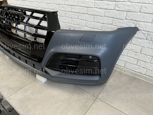 Бампер передний в сборе S-Line BLACK Audi Q5 2017-2020