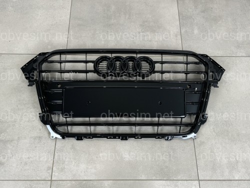 Решетка радиатора Audi A4 B8 2012-2015 черная