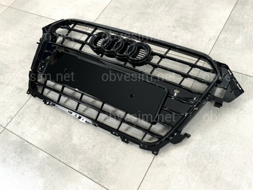 Решетка радиатора Audi A4 B8 2012-2015 черная