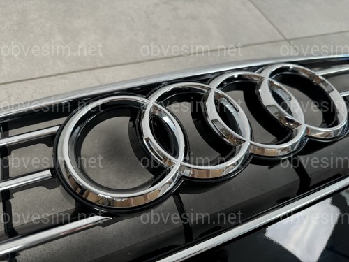 Решетка радиатора Audi A7 2014-2017 черная с хромом
