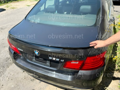 Спойлер лип на багажник BMW series 5 F10 2010-2016 ABS пластик, черный глянец