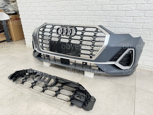 Бампер передний в сборе S-line Audi Q3 2019-