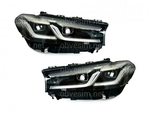 Фары Adaptive LED LCI рестайлинг для BMW G30 / G31 2020-2023 2шт. комплектные с блоками