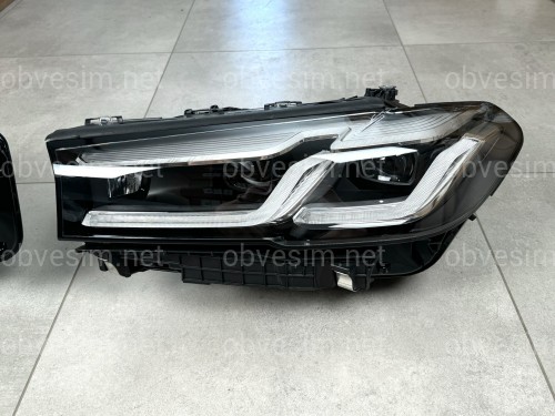 Фары Adaptive LED LCI рестайлинг для BMW G30 / G31 2020-2023 2шт. комплектные с блоками