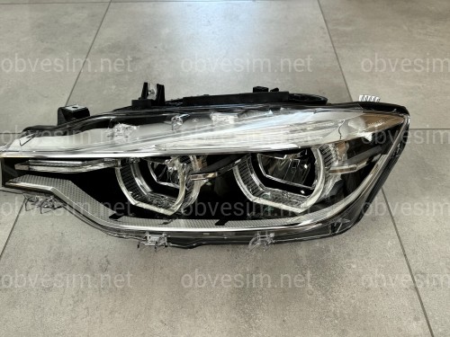 Фары FULL LED LCI BMW 3 series F30 F31 2012-2015 2шт. комплектные с блоками, КСЕНОН В ЛЭД