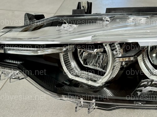 Фары FULL LED BLACK LCI для BMW 3 series F30 F31 2015-2018 2шт. комплектные с блоками, ЛЕД В ЛЕД