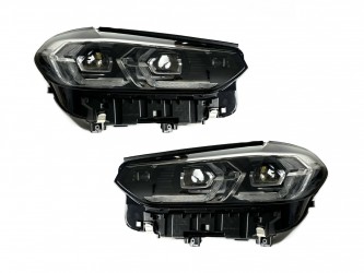 Фары Adaptive LED LCI рестайлинг для BMW X3 G01 F97 / X4 G02 F98 2021-2024 2шт. комплектные с блоками	