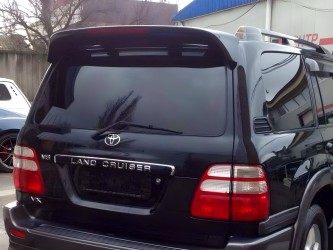 Спойлер козырек Toyota Land Cruiser 100 / Lexus LX 470 1998-2007 ABS пластик цвет черный, модель Maxi