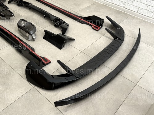 Комплект обвеса M paket LCI Paradigm Black Knight для BMW X5 G05 2023+, цвет черный глянец
