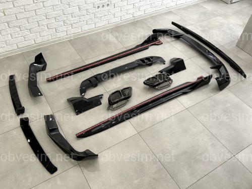 Комплект обвеса M paket LCI Paradigm Black Knight для BMW X5 G05 2023+, цвет черный глянец