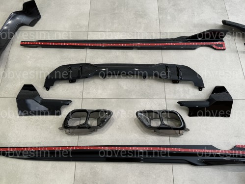 Комплект обвеса M paket LCI Paradigm Black Knight для BMW X5 G05 2023+, цвет черный глянец